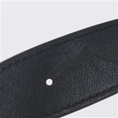 YVES SAINT LAURENT Classic Black Leather Monogram Women Belt Bag